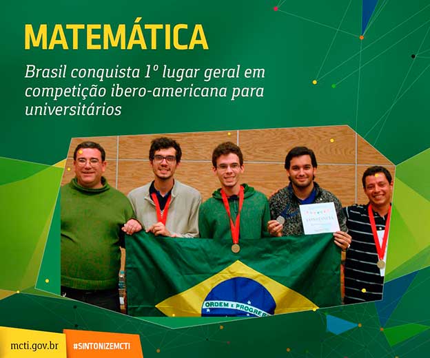 Você está visualizando atualmente Brasil em primeiro lugar geral em competição ibero-americana de matemática para universitários