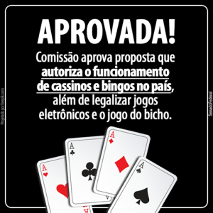 Leia mais sobre o artigo Agenda Brasil: comissão aprova legalização de cassinos, bingos e jogo do bicho
