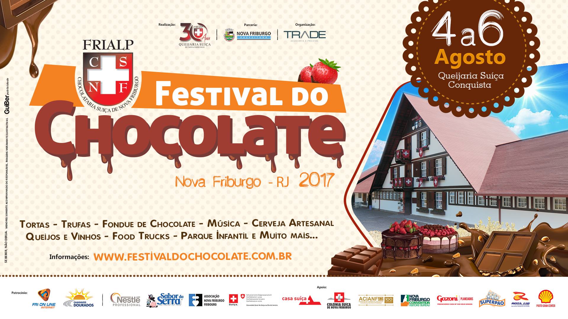Você está visualizando atualmente Festival do Chocolate será realizado no próximo fim de semana em Nova Friburgo
