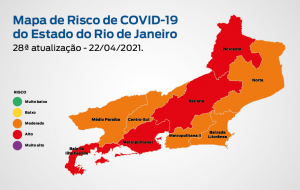 Leia mais sobre o artigo 28ª edição do Mapa de Risco Covid-19: estado do Rio está em bandeira laranja